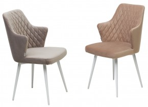 Стул HERMAN 360 град. БЕЖЕВЫЙ #5, велюр / белый каркас М-City в Можге - mozhga.ok-mebel.com | фото 6