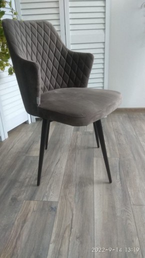 Стул HERMAN 360 град. ГРАФИТ #14, велюр / черный каркас М-City в Можге - mozhga.ok-mebel.com | фото 3