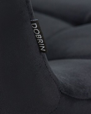 Стул обеденный DOBRIN ALEX, хром ножки, черный велюр (V108-77),  в Можге - mozhga.ok-mebel.com | фото 9