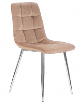 Стул обеденный DOBRIN ALEX, хром ножки, мокко велюр (V108-104),  в Можге - mozhga.ok-mebel.com | фото 3
