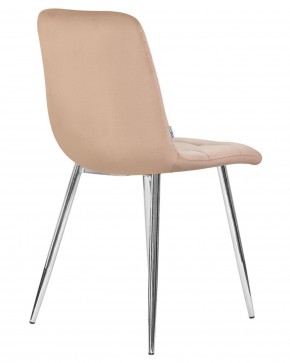 Стул обеденный DOBRIN ALEX, хром ножки, мокко велюр (V108-104),  в Можге - mozhga.ok-mebel.com | фото 4