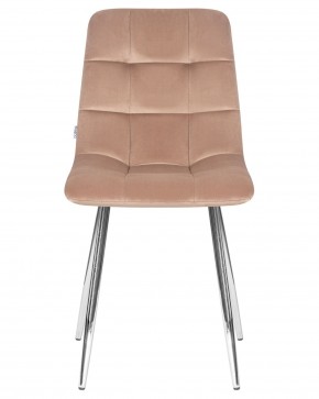 Стул обеденный DOBRIN ALEX, хром ножки, мокко велюр (V108-104),  в Можге - mozhga.ok-mebel.com | фото 6