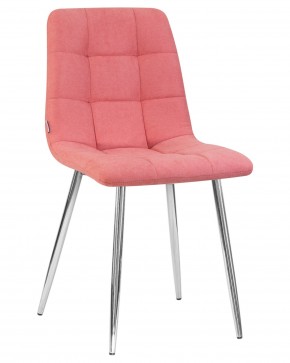 Стул обеденный DOBRIN ALEX, хром ножки, розовая ткань (UF860-05B) в Можге - mozhga.ok-mebel.com | фото