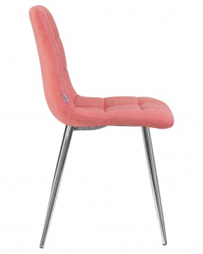 Стул обеденный DOBRIN ALEX, хром ножки, розовая ткань (UF860-05B) в Можге - mozhga.ok-mebel.com | фото 3