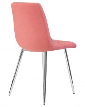 Стул обеденный DOBRIN ALEX, хром ножки, розовая ткань (UF860-05B) в Можге - mozhga.ok-mebel.com | фото 4