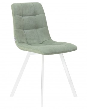 Стул обеденный DOBRIN ALEX SQUARE, белые ножки, мята ткань (UF860-11B) в Можге - mozhga.ok-mebel.com | фото 2