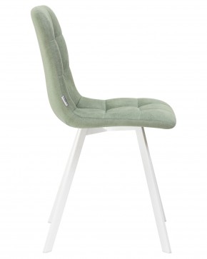 Стул обеденный DOBRIN ALEX SQUARE, белые ножки, мята ткань (UF860-11B) в Можге - mozhga.ok-mebel.com | фото 3