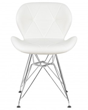 Стул обеденный DOBRIN BUTTERFLY CHROME, ножки хром, цвет белый в Можге - mozhga.ok-mebel.com | фото 6
