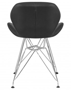 Стул обеденный DOBRIN BUTTERFLY CHROME, ножки хром, цвет чёрный в Можге - mozhga.ok-mebel.com | фото 5