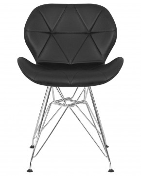 Стул обеденный DOBRIN BUTTERFLY CHROME, ножки хром, цвет чёрный в Можге - mozhga.ok-mebel.com | фото 7