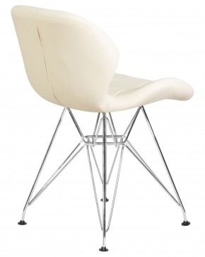 Стул обеденный DOBRIN BUTTERFLY CHROME, ножки хром, цвет кремовый в Можге - mozhga.ok-mebel.com | фото 4