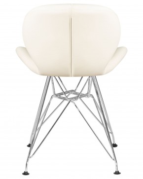 Стул обеденный DOBRIN BUTTERFLY CHROME, ножки хром, цвет кремовый в Можге - mozhga.ok-mebel.com | фото 5