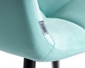 Стул обеденный DOBRIN CHILLY, Мятный Holland 50, основание черное в Можге - mozhga.ok-mebel.com | фото 10