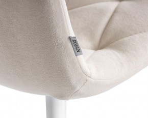 Стул обеденный DOBRIN CHILLY ROMBO, Бежевый Simple 44, основание белое в Можге - mozhga.ok-mebel.com | фото 10