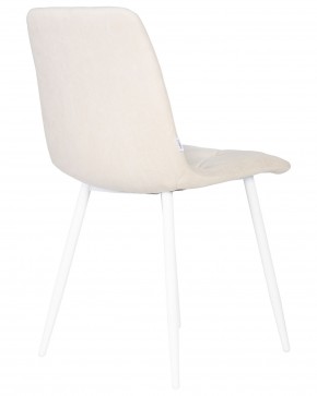 Стул обеденный DOBRIN CHILLY ROMBO, Бежевый Simple 44, основание белое в Можге - mozhga.ok-mebel.com | фото 4