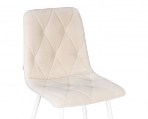 Стул обеденный DOBRIN CHILLY ROMBO, Бежевый Simple 44, основание белое в Можге - mozhga.ok-mebel.com | фото 8