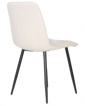 Стул обеденный DOBRIN CHILLY ROMBO, Бежевый Simple 44, основание черный в Можге - mozhga.ok-mebel.com | фото 4