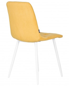Стул обеденный DOBRIN CHILLY ROMBO, Горчичный Simple 15, основание белый в Можге - mozhga.ok-mebel.com | фото 4
