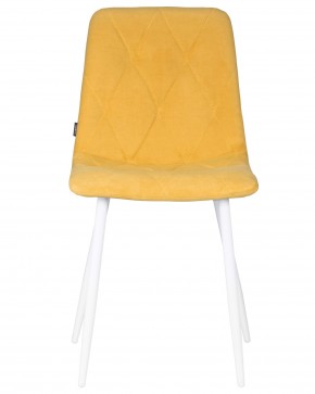 Стул обеденный DOBRIN CHILLY ROMBO, Горчичный Simple 15, основание белый в Можге - mozhga.ok-mebel.com | фото 7