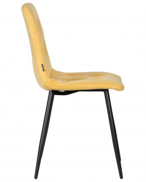 Стул обеденный DOBRIN CHILLY ROMBO, Горчичный Simple 15, основание черное в Можге - mozhga.ok-mebel.com | фото 3