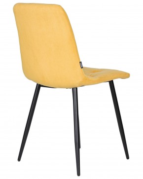 Стул обеденный DOBRIN CHILLY ROMBO, Горчичный Simple 15, основание черное в Можге - mozhga.ok-mebel.com | фото 4