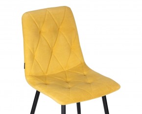 Стул обеденный DOBRIN CHILLY ROMBO, Горчичный Simple 15, основание черное в Можге - mozhga.ok-mebel.com | фото 7