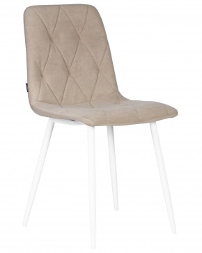 Стул обеденный DOBRIN CHILLY ROMBO, Капучино Simple 05, основание белый в Можге - mozhga.ok-mebel.com | фото