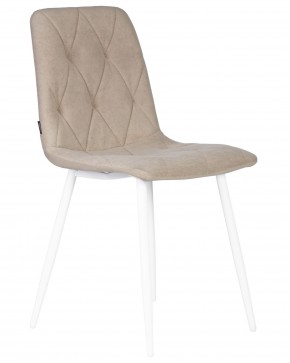 Стул обеденный DOBRIN CHILLY ROMBO, Капучино Simple 05, основание белый в Можге - mozhga.ok-mebel.com | фото 2