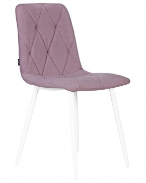 Стул обеденный DOBRIN CHILLY ROMBO, Лавандовый Simple 48, основание белый в Можге - mozhga.ok-mebel.com | фото 2