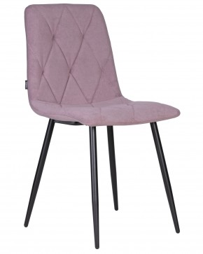 Стул обеденный DOBRIN CHILLY ROMBO, Лавандовый Simple 48, основание черное в Можге - mozhga.ok-mebel.com | фото