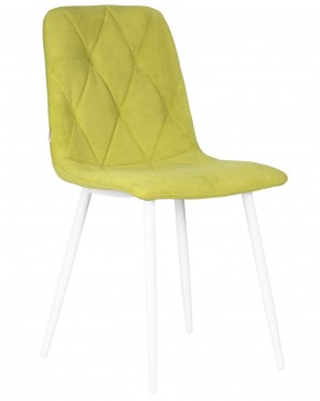 Стул обеденный DOBRIN CHILLY ROMBO, Лайм Simple 14, основание белый в Можге - mozhga.ok-mebel.com | фото
