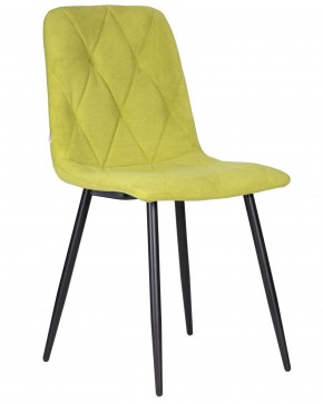 Стул обеденный DOBRIN CHILLY ROMBO, Лайм Simple 14, основание черное в Можге - mozhga.ok-mebel.com | фото