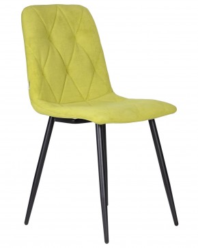Стул обеденный DOBRIN CHILLY ROMBO, Лайм Simple 14, основание черное в Можге - mozhga.ok-mebel.com | фото 2