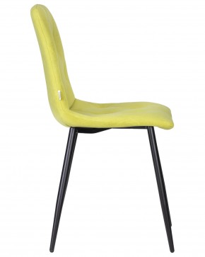 Стул обеденный DOBRIN CHILLY ROMBO, Лайм Simple 14, основание черное в Можге - mozhga.ok-mebel.com | фото 3
