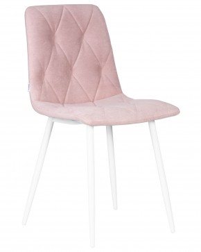 Стул обеденный DOBRIN CHILLY ROMBO, Розовый Simple 03, основание белый в Можге - mozhga.ok-mebel.com | фото