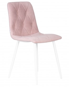 Стул обеденный DOBRIN CHILLY ROMBO, Розовый Simple 03, основание белый в Можге - mozhga.ok-mebel.com | фото 2