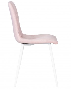 Стул обеденный DOBRIN CHILLY ROMBO, Розовый Simple 03, основание белый в Можге - mozhga.ok-mebel.com | фото 3