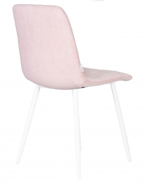 Стул обеденный DOBRIN CHILLY ROMBO, Розовый Simple 03, основание белый в Можге - mozhga.ok-mebel.com | фото 4