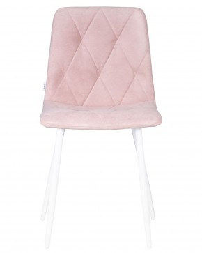 Стул обеденный DOBRIN CHILLY ROMBO, Розовый Simple 03, основание белый в Можге - mozhga.ok-mebel.com | фото 6