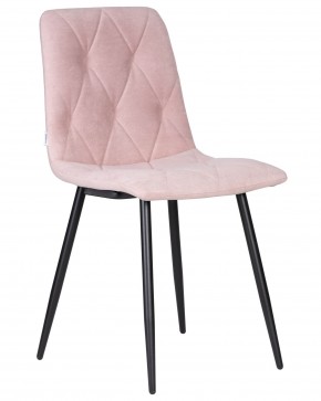 Стул обеденный DOBRIN CHILLY ROMBO, Розовый Simple 03, основание черное в Можге - mozhga.ok-mebel.com | фото