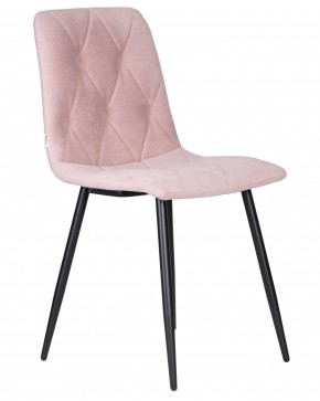 Стул обеденный DOBRIN CHILLY ROMBO, Розовый Simple 03, основание черное в Можге - mozhga.ok-mebel.com | фото 2