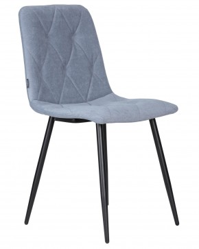 Стул обеденный DOBRIN CHILLY ROMBO, Серо-голубой Simple 26, основание черное в Можге - mozhga.ok-mebel.com | фото 2