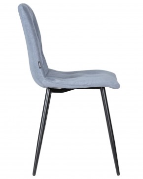 Стул обеденный DOBRIN CHILLY ROMBO, Серо-голубой Simple 26, основание черное в Можге - mozhga.ok-mebel.com | фото 3