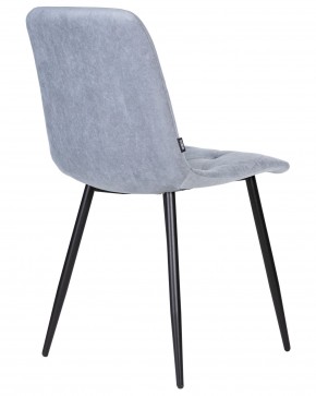 Стул обеденный DOBRIN CHILLY ROMBO, Серо-голубой Simple 26, основание черное в Можге - mozhga.ok-mebel.com | фото 4