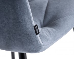 Стул обеденный DOBRIN CHILLY ROMBO, Серо-голубой Simple 26, основание черное в Можге - mozhga.ok-mebel.com | фото 7