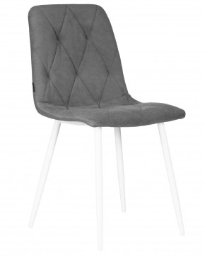 Стул обеденный DOBRIN CHILLY ROMBO, Серый Simple 33, основание белый в Можге - mozhga.ok-mebel.com | фото