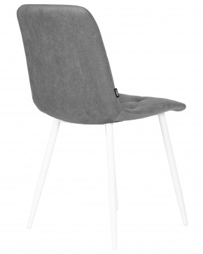 Стул обеденный DOBRIN CHILLY ROMBO, Серый Simple 33, основание белый в Можге - mozhga.ok-mebel.com | фото 4