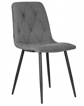Стул обеденный DOBRIN CHILLY ROMBO, Серый Simple 33, основание черное в Можге - mozhga.ok-mebel.com | фото