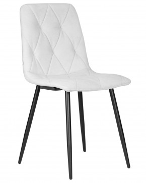 Стул обеденный DOBRIN CHILLY ROMBO, Светло-серый Simple 29, основание черный в Можге - mozhga.ok-mebel.com | фото