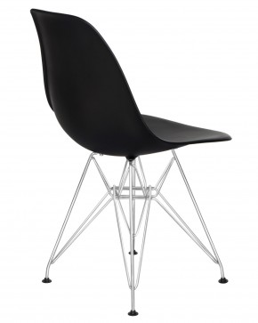 Стул обеденный DOBRIN DSR, ножки хром, цвет чёрный (B-03) в Можге - mozhga.ok-mebel.com | фото 4